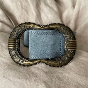 Sézane Gaia Belt ~ 80 cm ~ Denim Blue